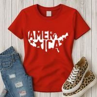 America State Map Women's T-Shirt thumb 3