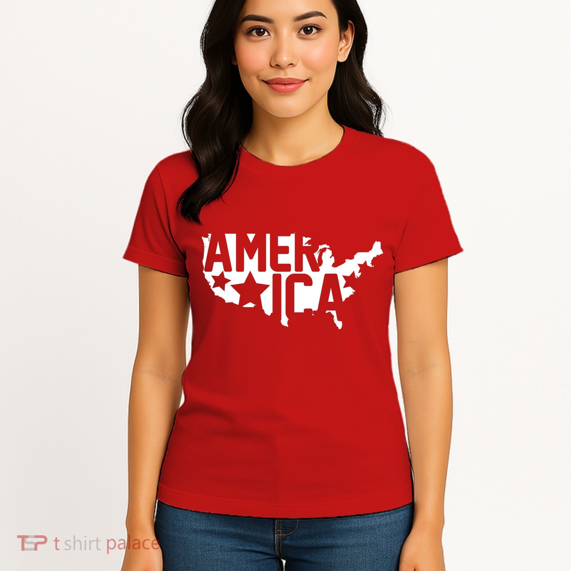 America State Map Women's T-Shirt