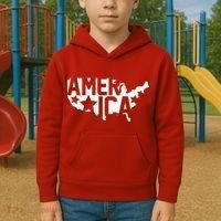 America State Map Kids Hoodie thumb 2
