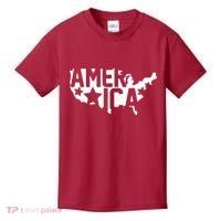 America State Map Kids T-Shirt thumb 0