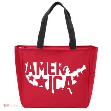 America State Map Tote Bag