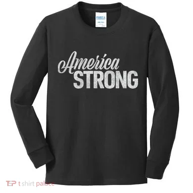 America Strong Kids Long Sleeve Shirt