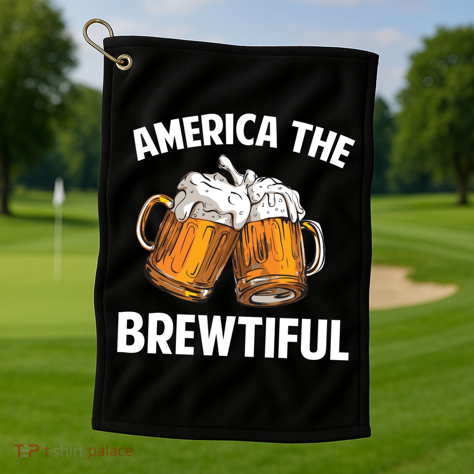 America The Brewtiful Golf Towel