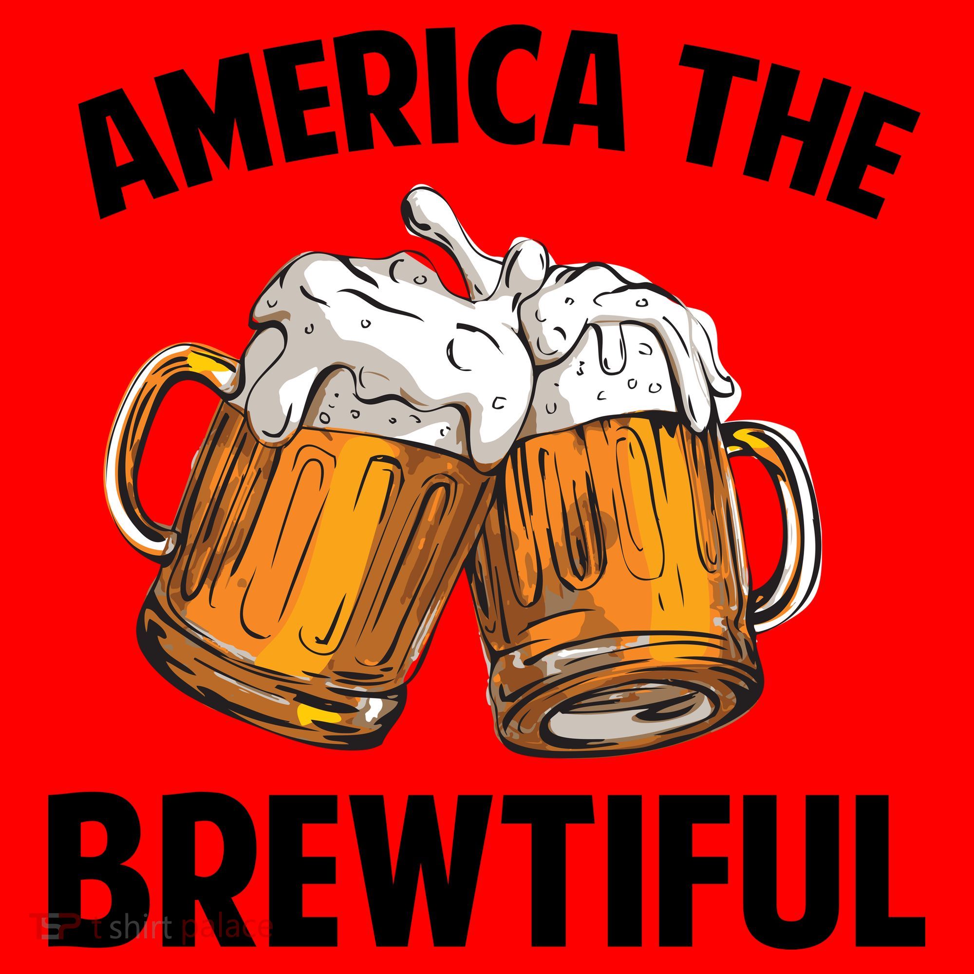America The Brewtiful Santa Hat