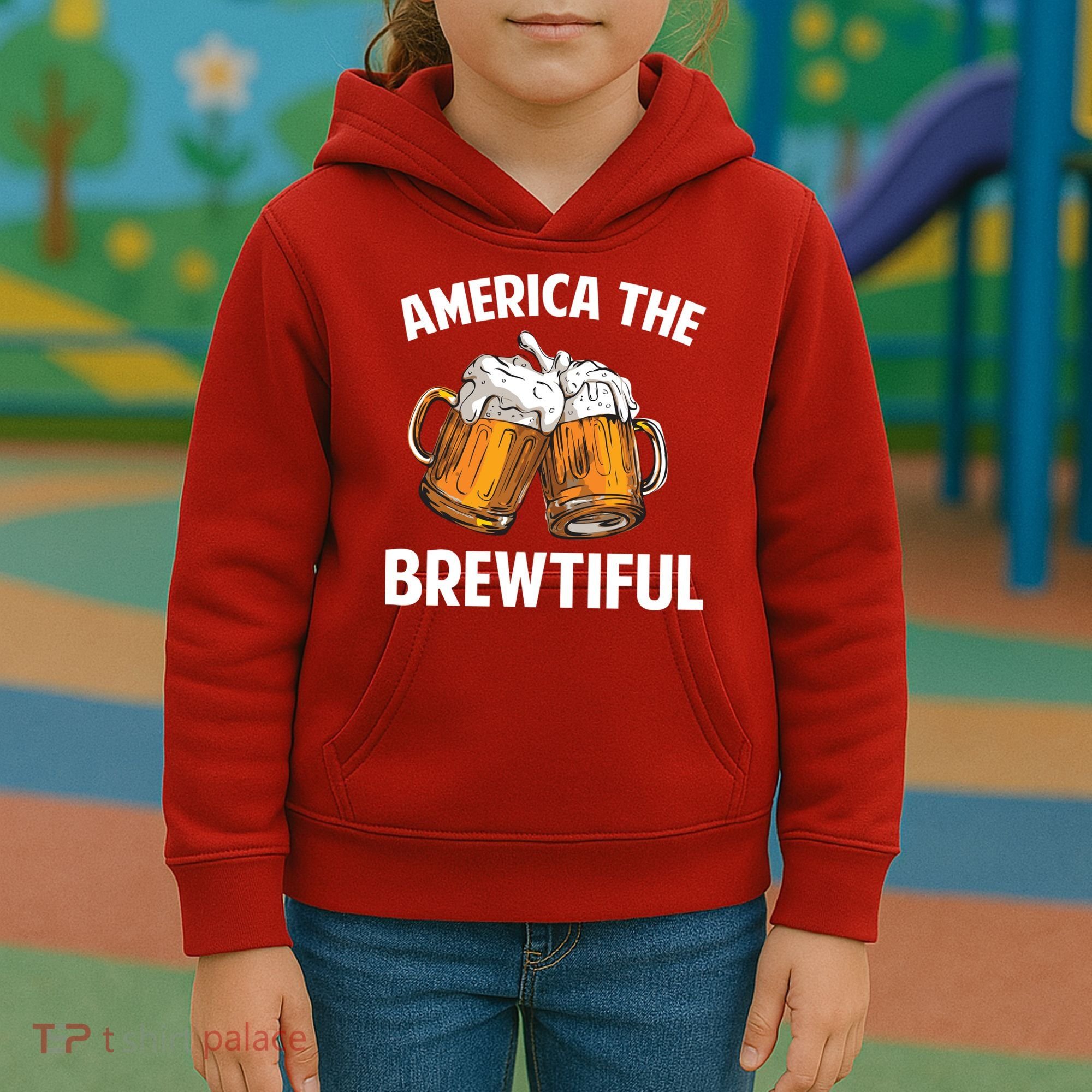 America The Brewtiful Kids Hoodie
