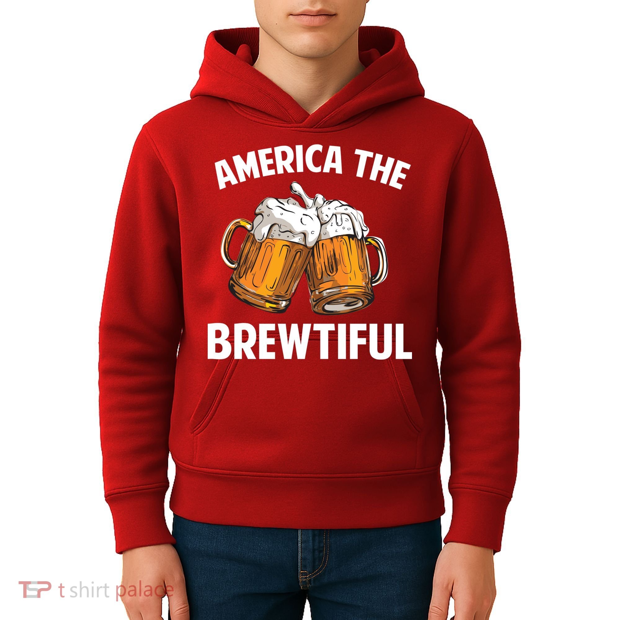 America The Brewtiful Kids Hoodie