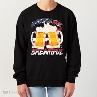 America The Brewtiful Beer USA Flag Women's Sweatshirt thumb 0