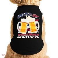 America The Brewtiful Beer USA Flag Doggie Tank thumb 0
