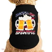 America The Brewtiful Beer USA Flag Doggie Tank thumb 0