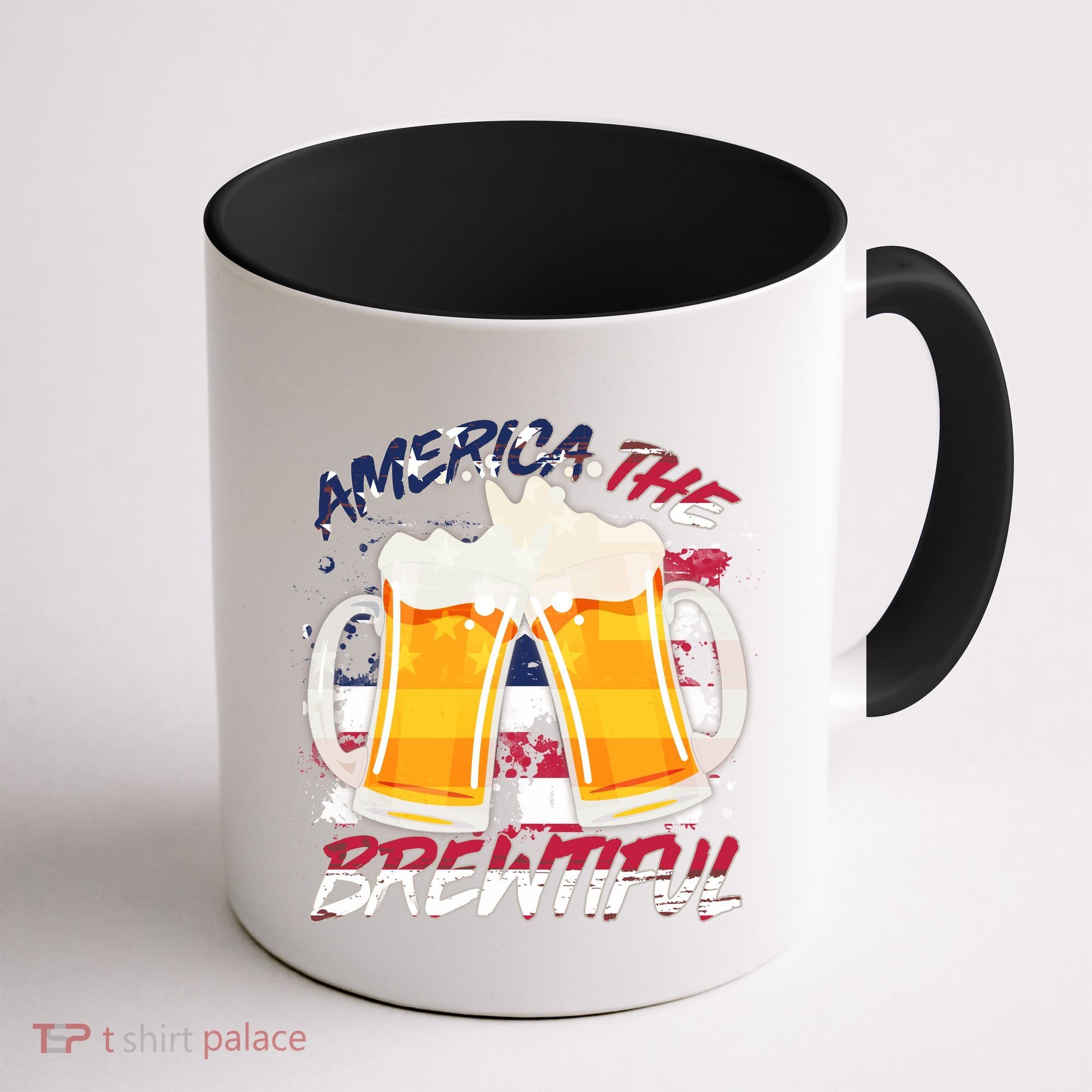 America The Brewtiful Beer USA Flag Coffee Mug