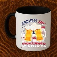 America The Brewtiful Beer USA Flag Coffee Mug thumb 2