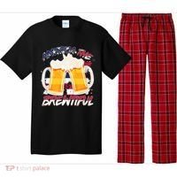 America The Brewtiful Beer USA Flag Pajama Set thumb 0