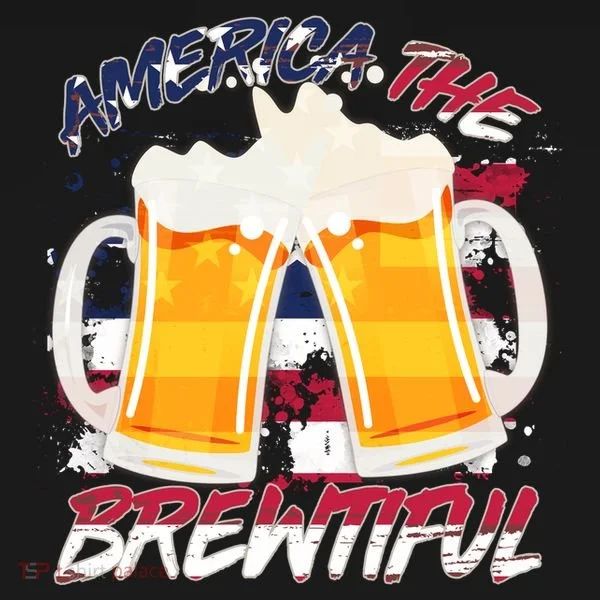 America The Brewtiful Beer USA Flag Women's Hoodie