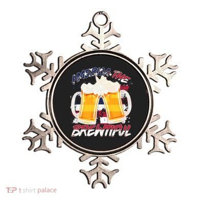 America The Brewtiful Beer USA Flag Ornament