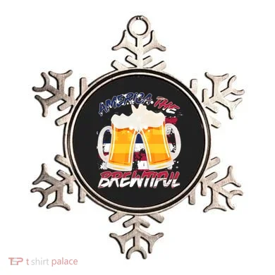 America The Brewtiful Beer USA Flag Ornament