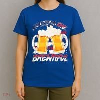 America The Brewtiful Beer USA Flag T-Shirt thumb 4