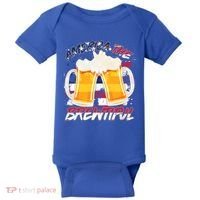 America The Brewtiful Beer USA Flag Baby Bodysuit thumb 0