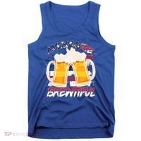 America The Brewtiful Beer USA Flag Tank Top thumb 0