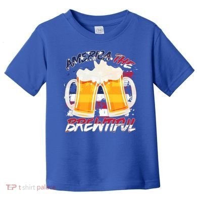 America The Brewtiful Beer USA Flag Toddler T-Shirt
