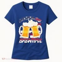 America The Brewtiful Beer USA Flag Women's T-Shirt thumb 0