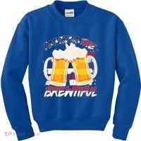 America The Brewtiful Beer USA Flag Kids Sweatshirt thumb 0