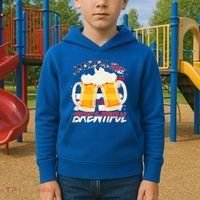 America The Brewtiful Beer USA Flag Kids Hoodie thumb 2