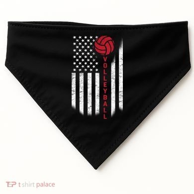 America Volleyball Flag USA-Made Doggie Bandana