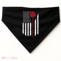 America Volleyball Flag USA-Made Doggie Bandana thumb 0