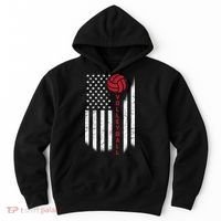 America Volleyball Flag Hoodie thumb 0