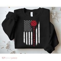 America Volleyball Flag Sweatshirt thumb 2