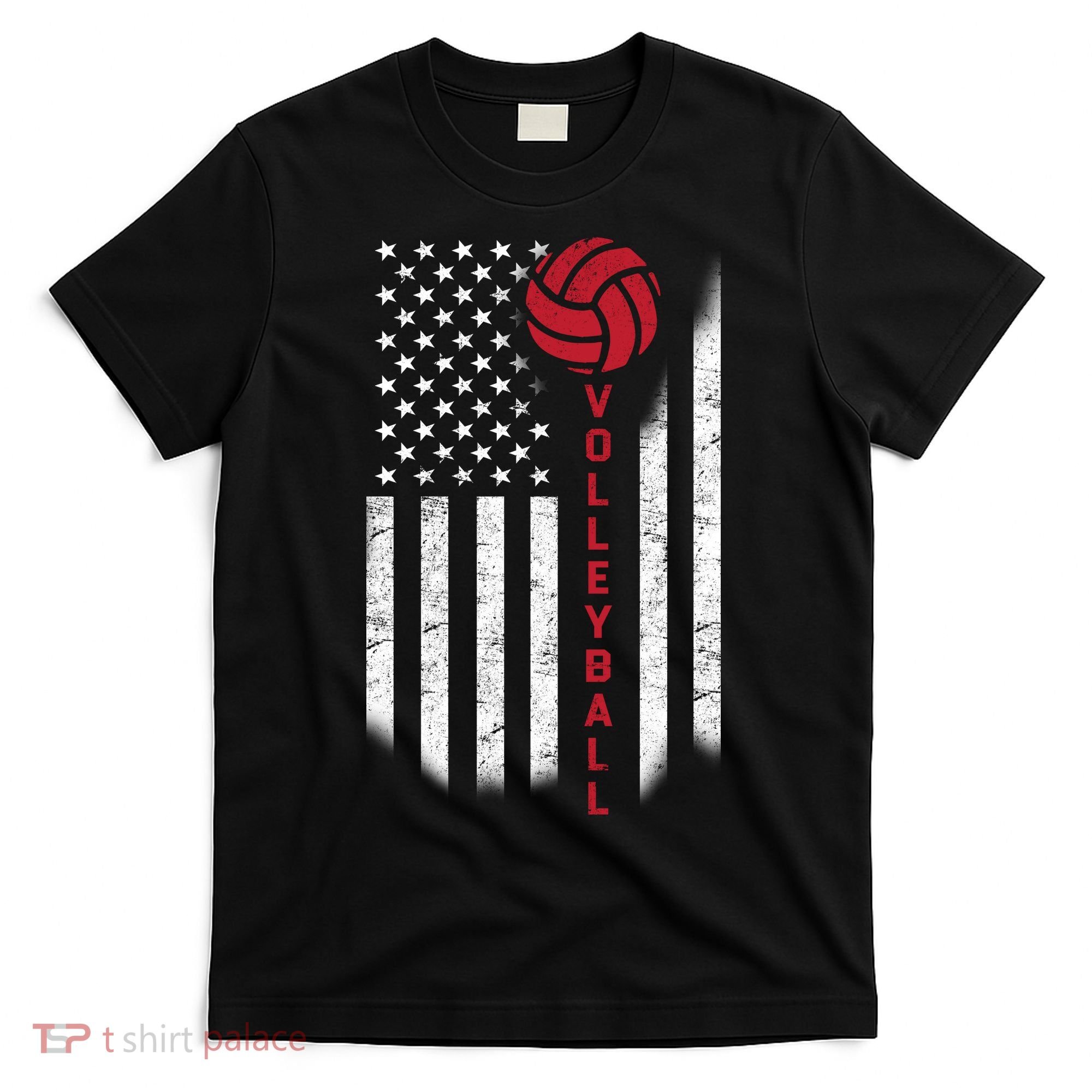 America Volleyball Flag T-Shirt