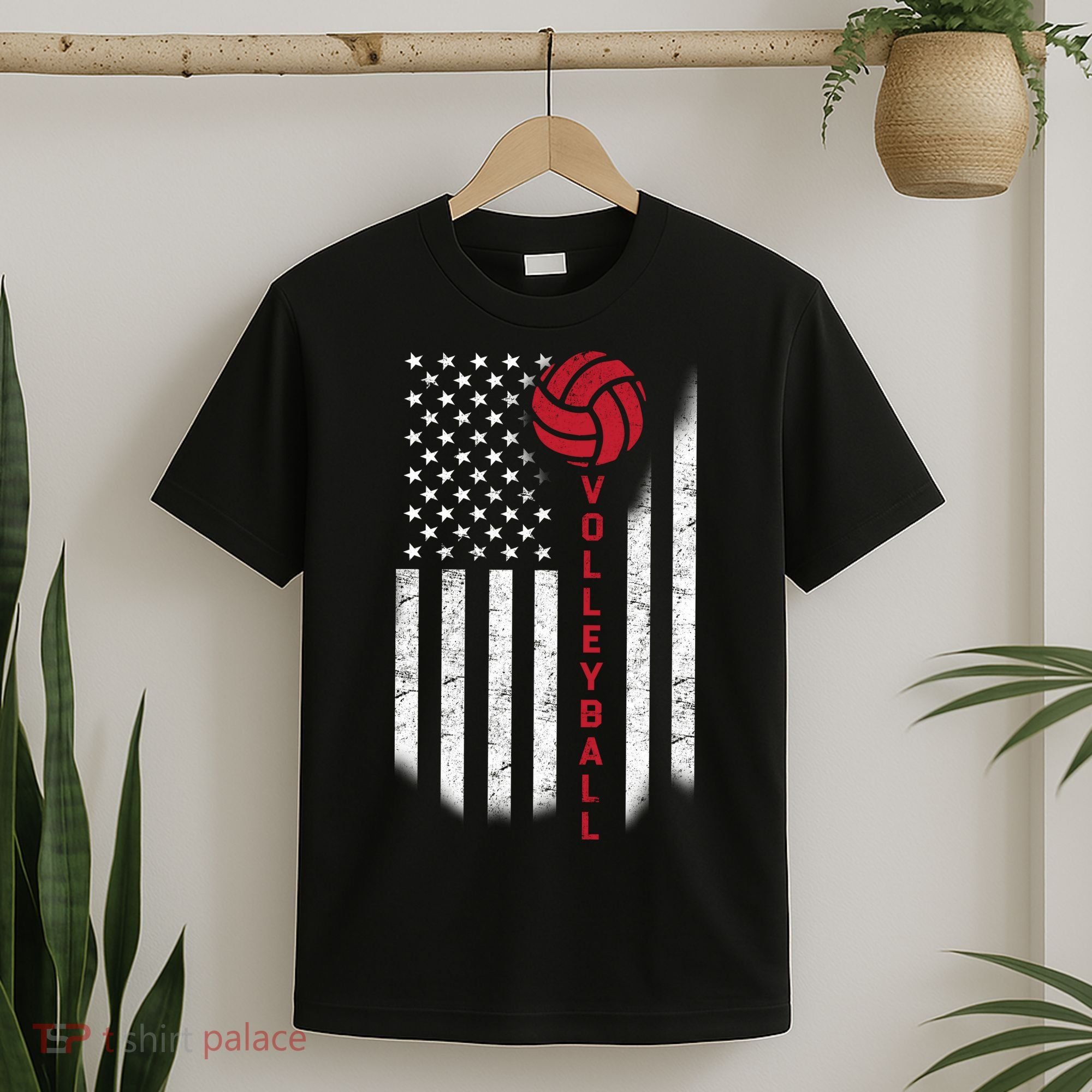 America Volleyball Flag T-Shirt