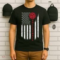 America Volleyball Flag T-Shirt thumb 6