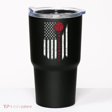 America Volleyball Flag Tumbler