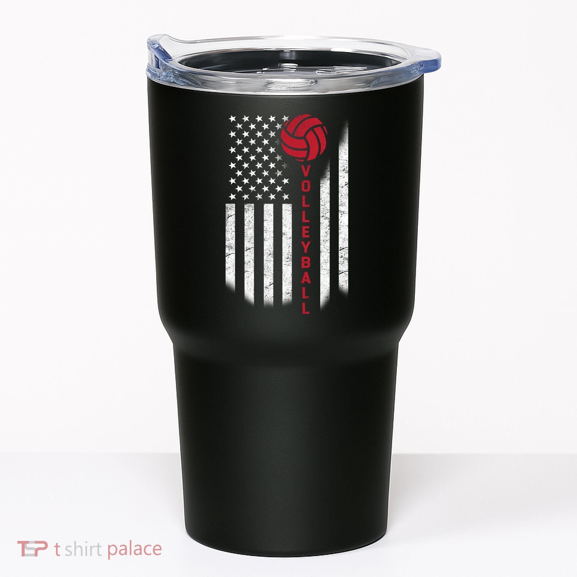 America Volleyball Flag Tumbler