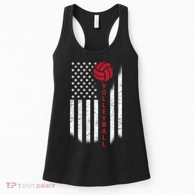 America Volleyball Flag Women's Tank Top