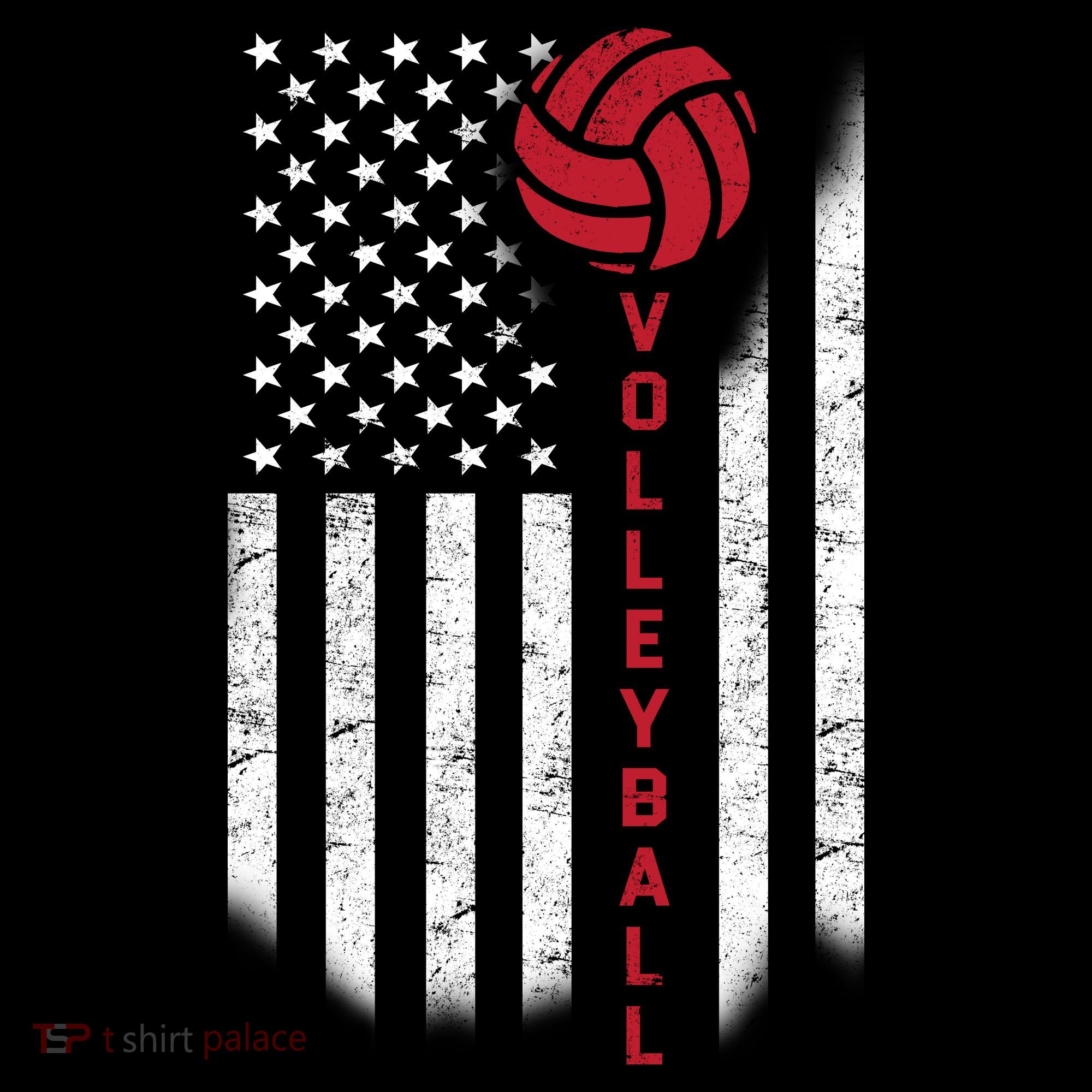 America Volleyball Flag Women's Tank Top