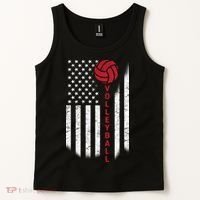 America Volleyball Flag Tank Top thumb 2