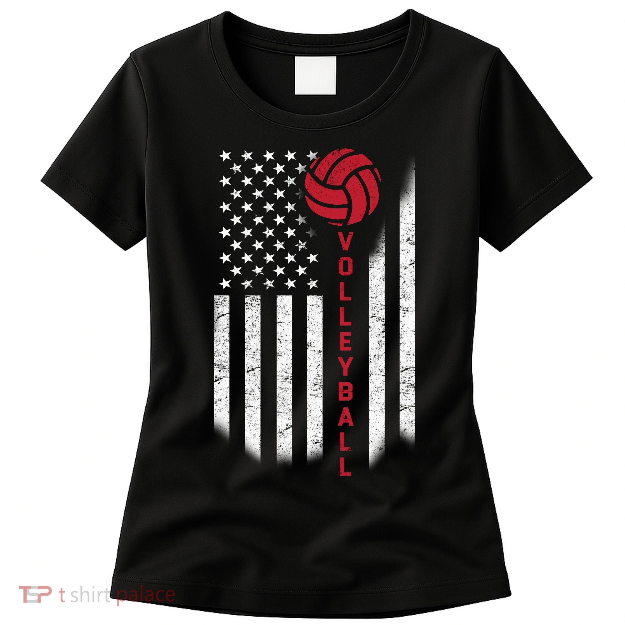 America Volleyball Flag Women's T-Shirt