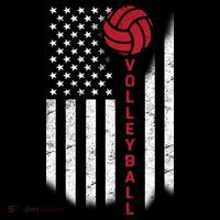 America Volleyball Flag Kids Sweatshirt thumb 2