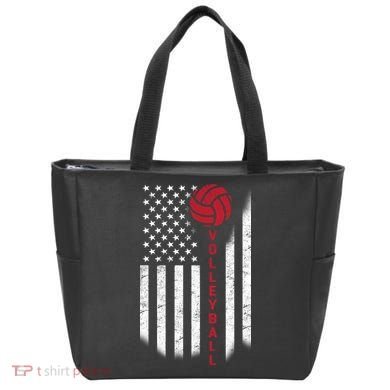 America Volleyball Flag Tote Bag