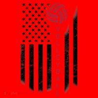 America Volleyball Flag Santa Hat thumb 1