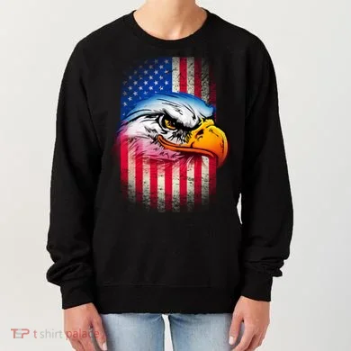 American Bald Eagle Flag Women's Sweatshirt