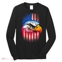 American Bald Eagle Flag Long Sleeve Shirt thumb 0