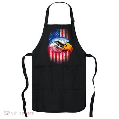 American Bald Eagle Flag Apron