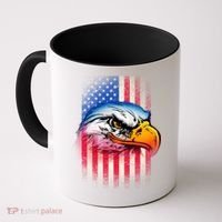American Bald Eagle Flag Coffee Mug thumb 0