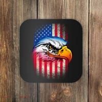 American Bald Eagle Flag Coaster thumb 0