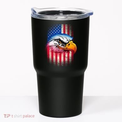 American Bald Eagle Flag Tumbler