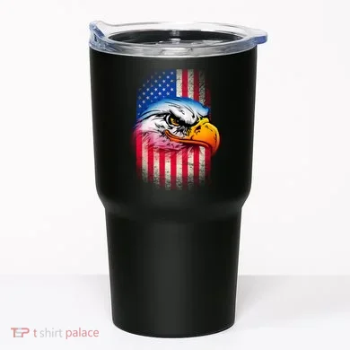 American Bald Eagle Flag Tumbler