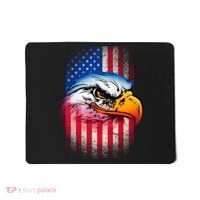 American Bald Eagle Flag Mousepad thumb 0